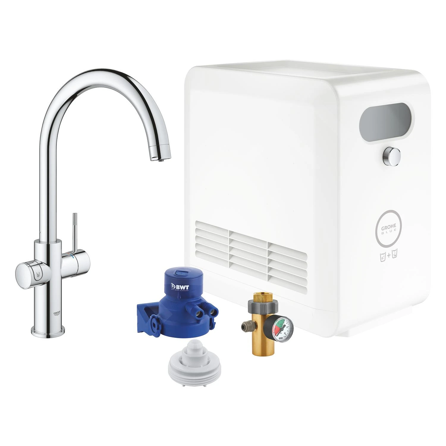 Grohe Blue Professional - Keukenkraan Met Koeler En Filter Set, Chroom 31323002
