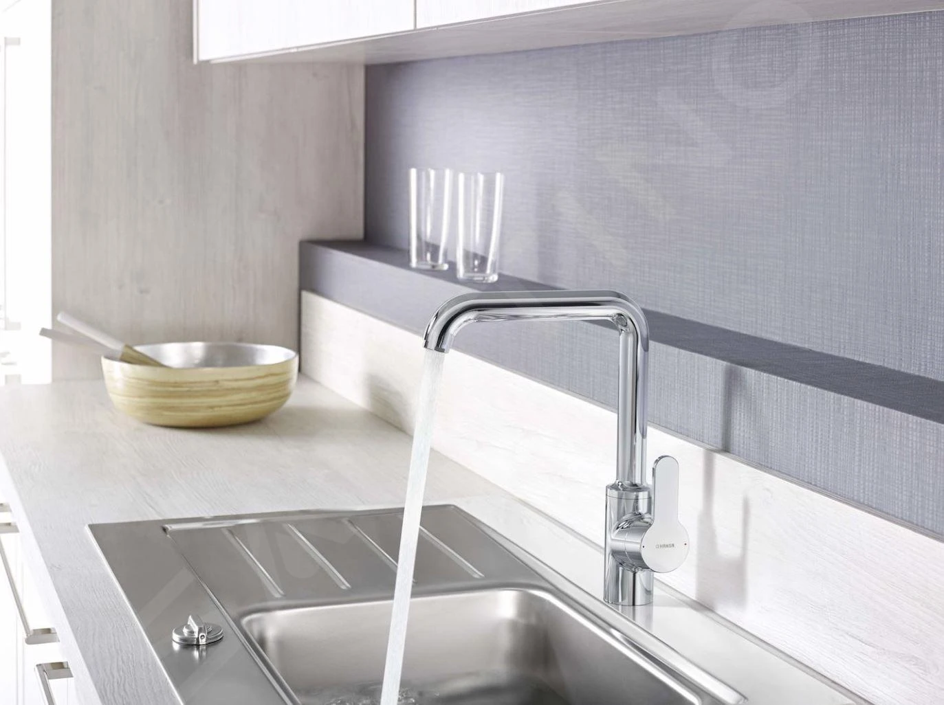 Hansa Primo - Keukenkraan, Chroom 49202203 - Afbeelding 3