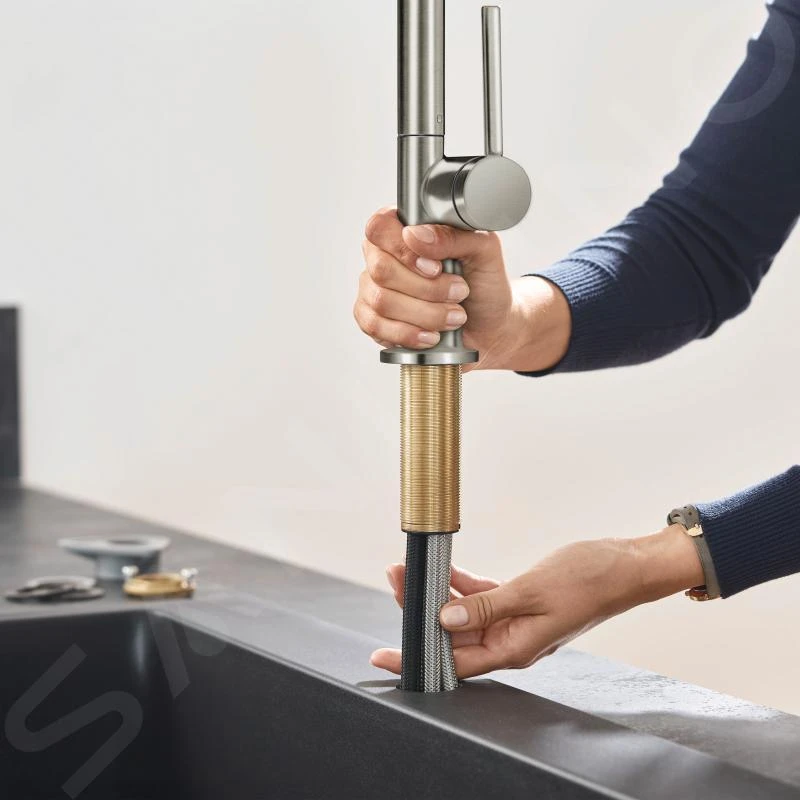 Hansgrohe M54 - Talis Keukenkraan Met Uittrekbare Vuistdouche, SBox, RVS Look 72803800 - Afbeelding 4