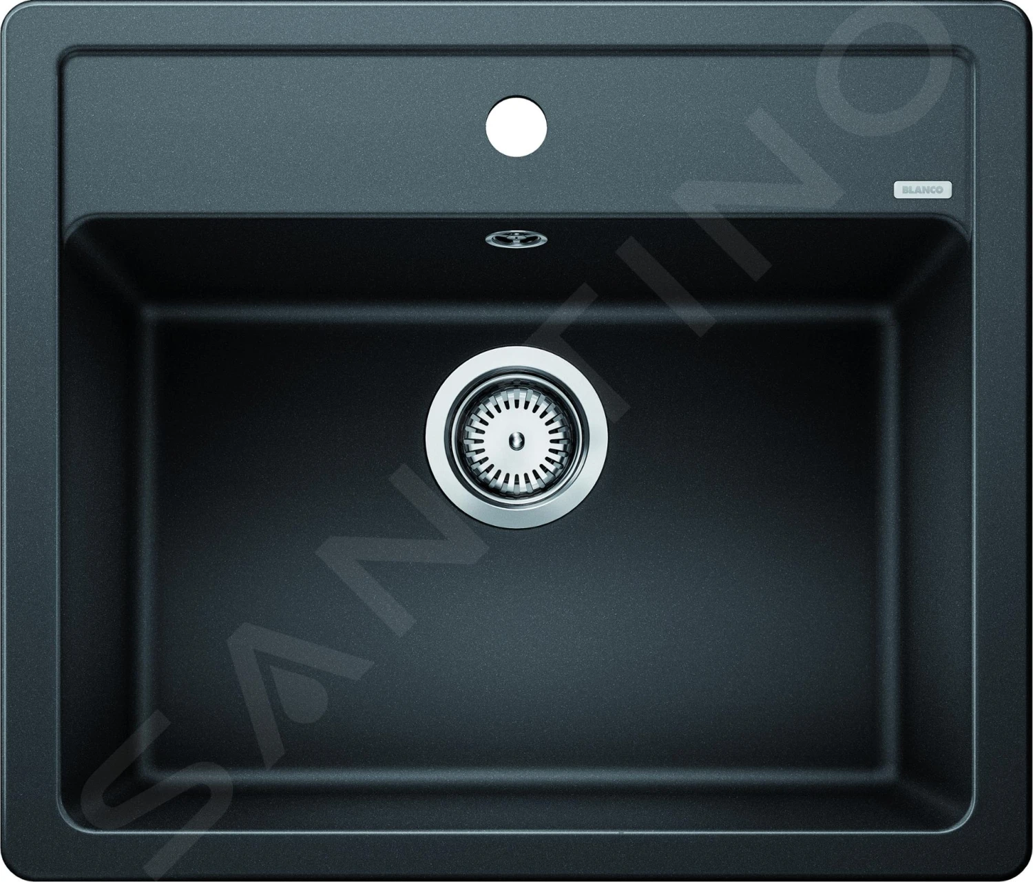Blanco Legra 6 - Silgranit Spoelbak, 585x500 Mm, Zwart 526084