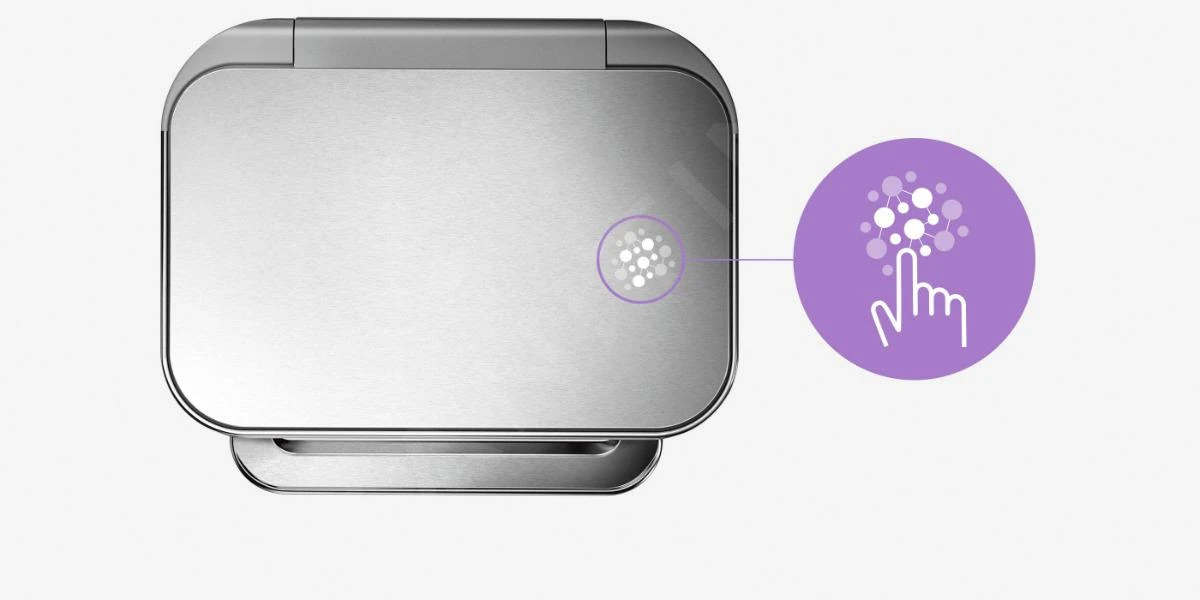 Simplehuman Afvalemmers - Afvalbak Met Zakenhouder, 45 L, Wit CW2027 - Afbeelding 6