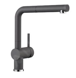 Blanco Linus S - Keukenkraan Met Uittrekbare Sproeikop, Rock Grey 518813