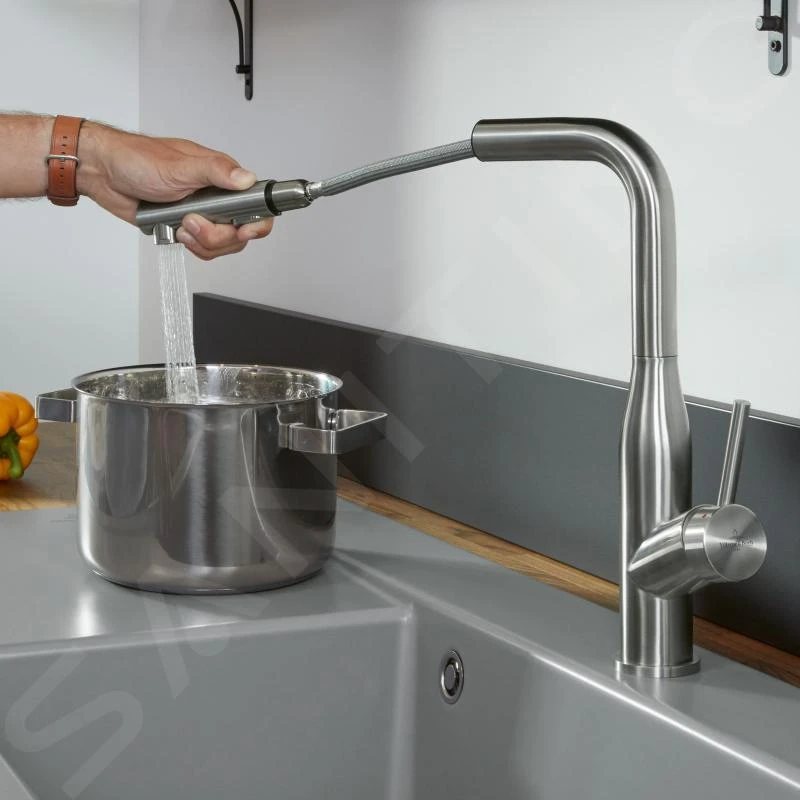 Villeroy & Boch Subway Style Shower - Keukenkraan Met Uittrekbare Sproeikop, Rvs 928500LC - Afbeelding 8