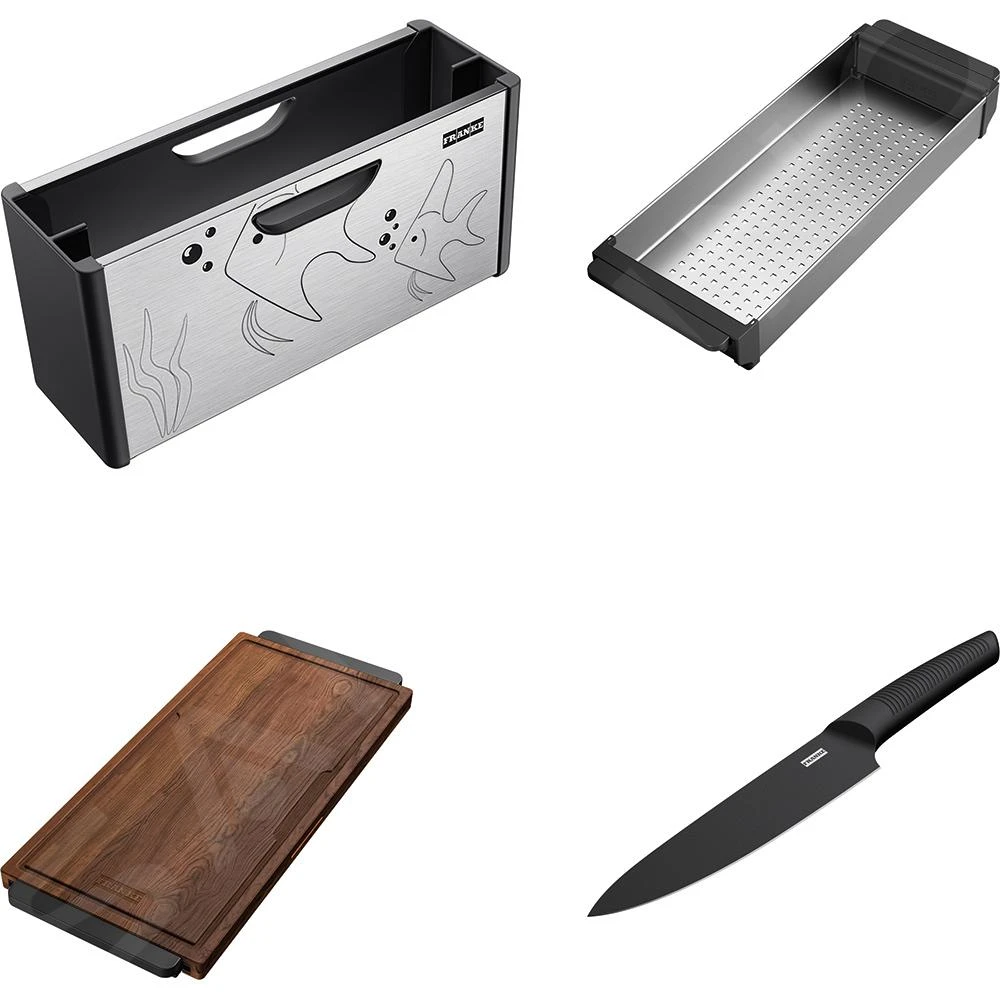 Franke Toebehoren - Box Center Voor Spoelbak Incl. Accessoires, Rvs/zwart Kunststof 112.0619.946 - Afbeelding 3