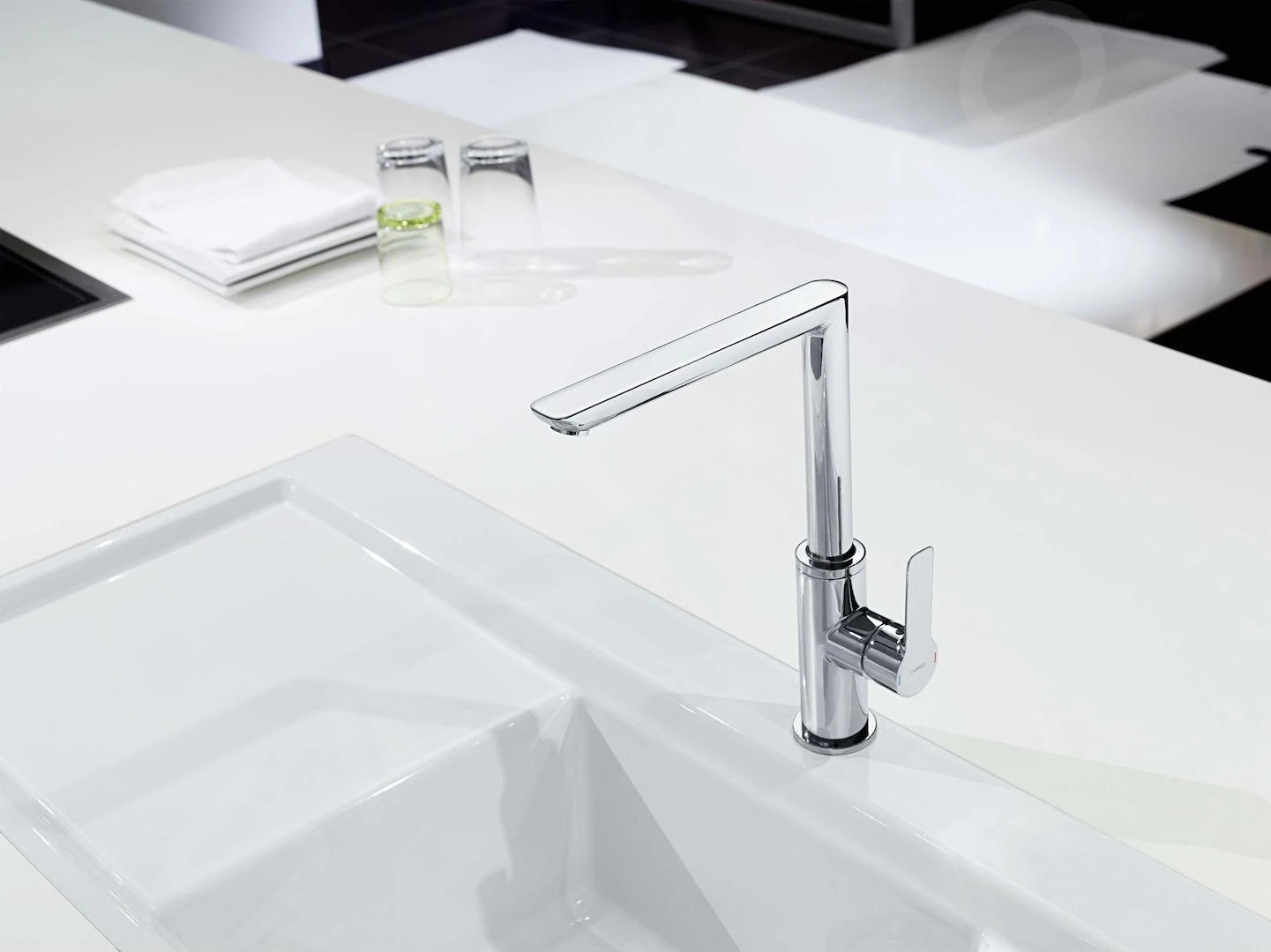 Hansa Ligna - Keukenkraan, Chroom 55282203 - Afbeelding 5