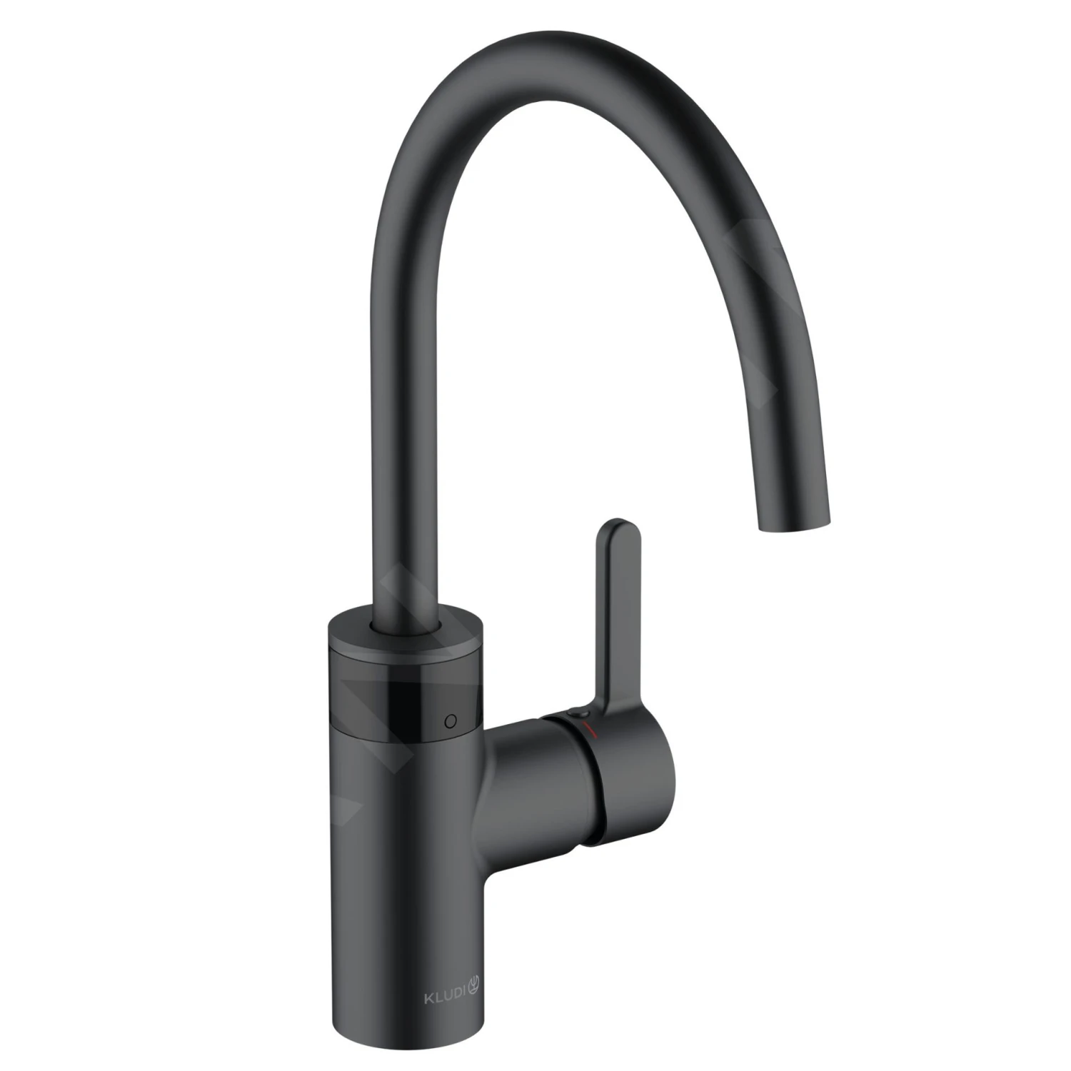 Kludi E-Go - Elektronische Keukenmengkraan, Netvoeding, Mat Zwart 422006675