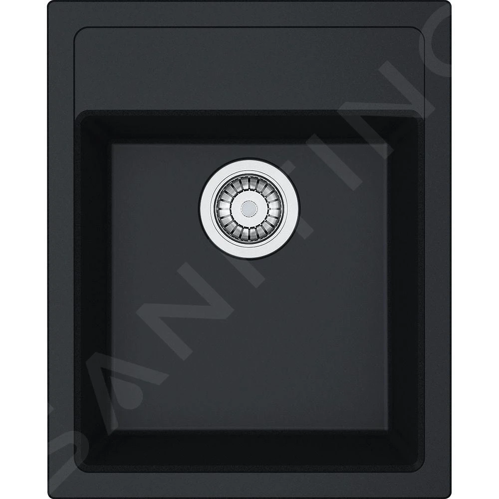 Franke Sirius - SID 610-40 Tectonite Spoelbak, 430x530 Mm, Zwart 114.0503.041