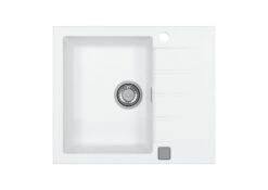 Alveus Cadit - Granieten Spoelbak 590x500 Mm, Met Draaiknopbediening, Arctic 1132017