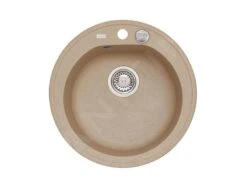 Alveus Niagara - Granieten Spoelbak Diameter 510 Mm, Met Draaiknopbediening, Beige 1076855