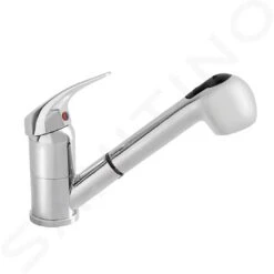 Alveus Kranen - Keukenkraan Oaza, Met Uittrekbare Handdouche, Chroom 1091078